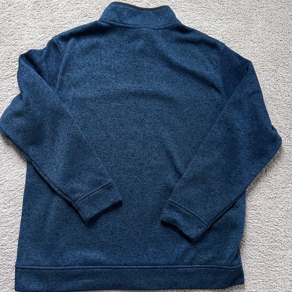 Eddie Bauer Men's Navy Zip-Up Sweater - Picture 6 of 6